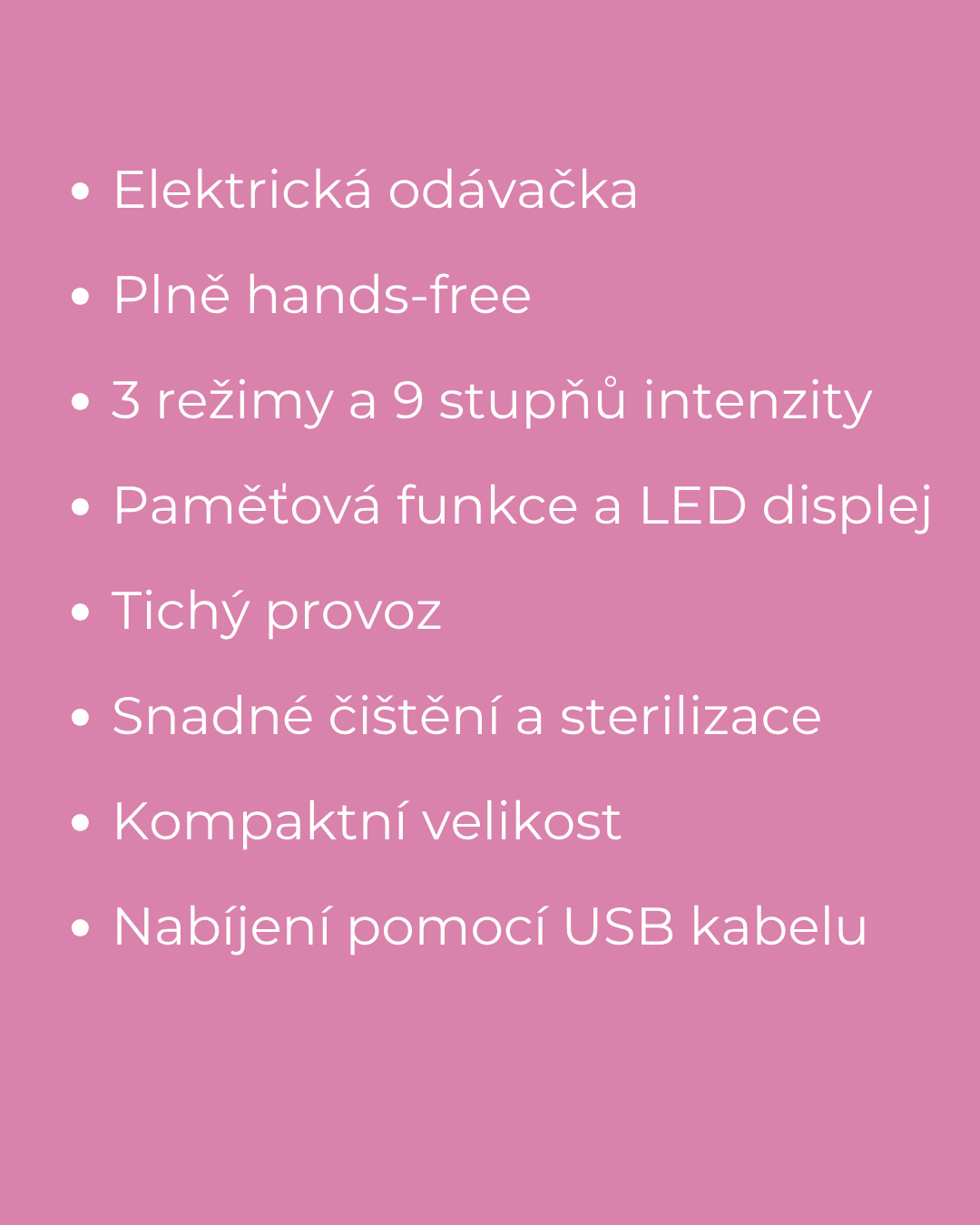MERICARE MY-375 elektrická odsávačka mateřského mléka Hands-Free