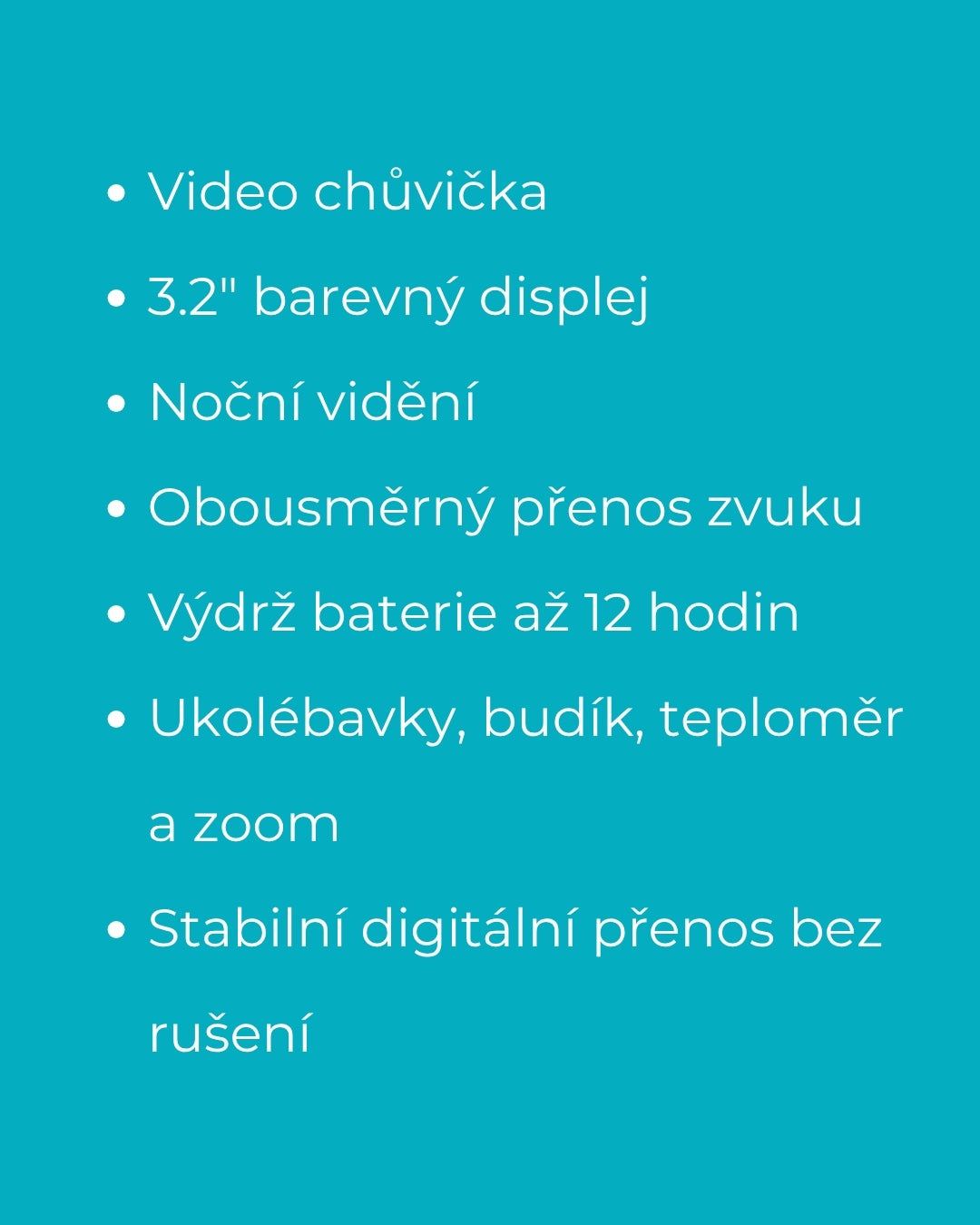 MERICARE SM32 dětská video chůvička 3,2&quot;