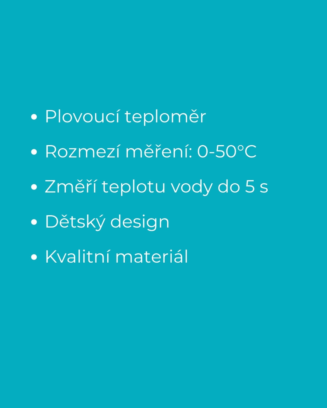 MERICARE dětský teploměr do vody