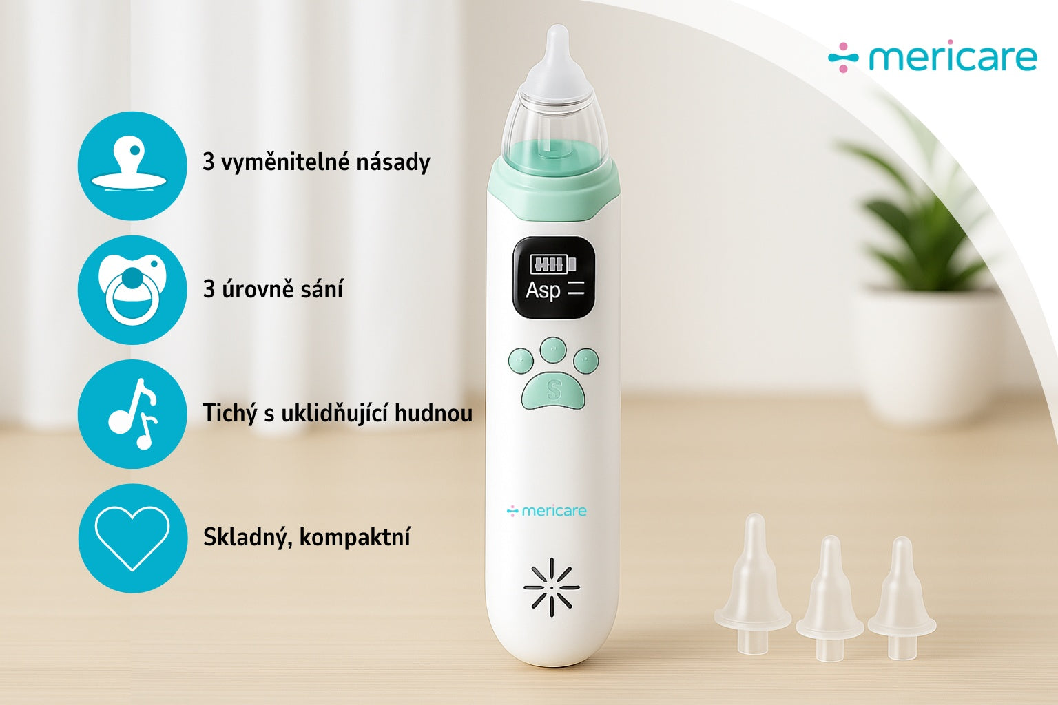 MERICARE KA1001 dětská odsávačka hlenů