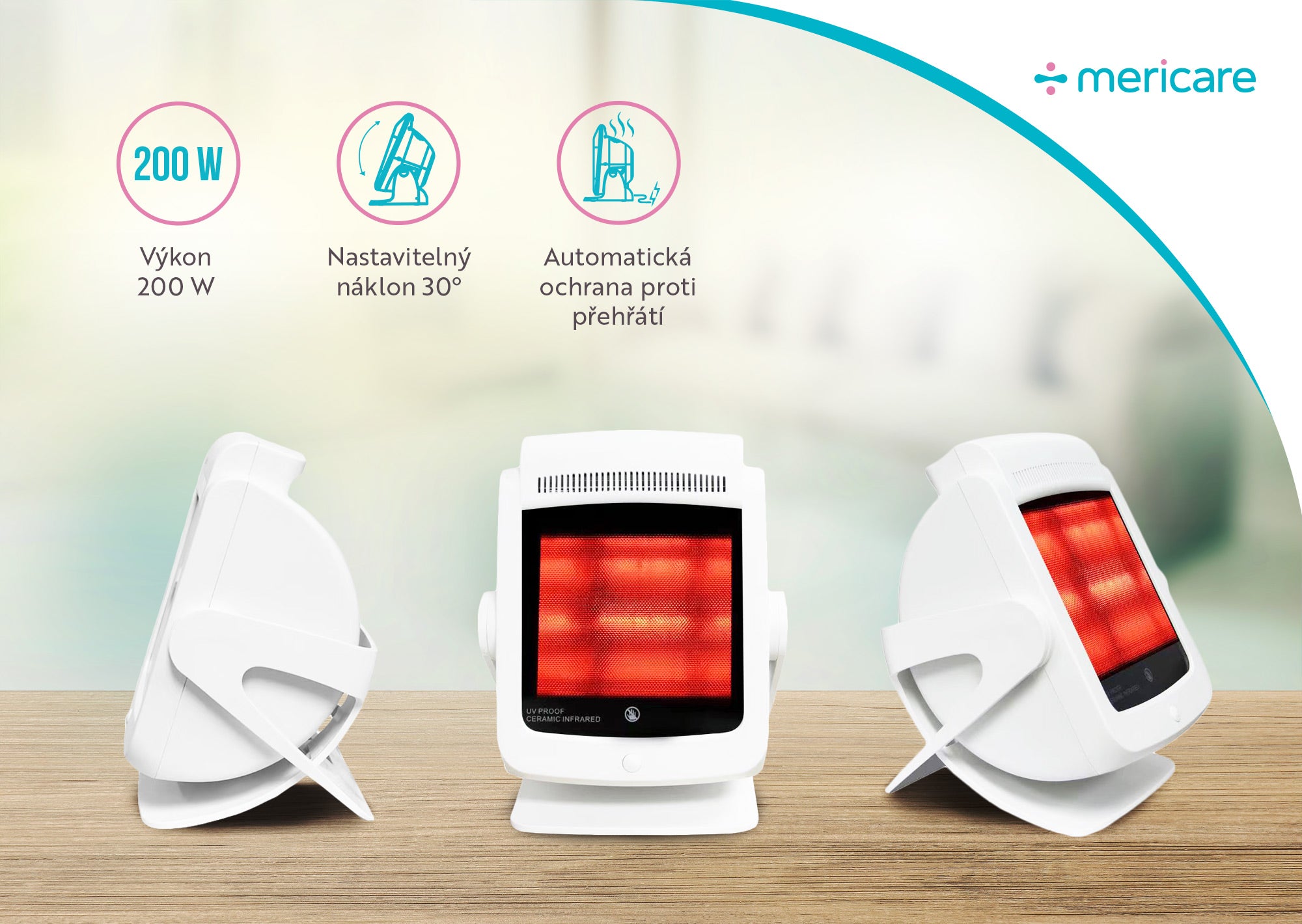 MERICARE AK-2012-R1 infračervená lampa 200W