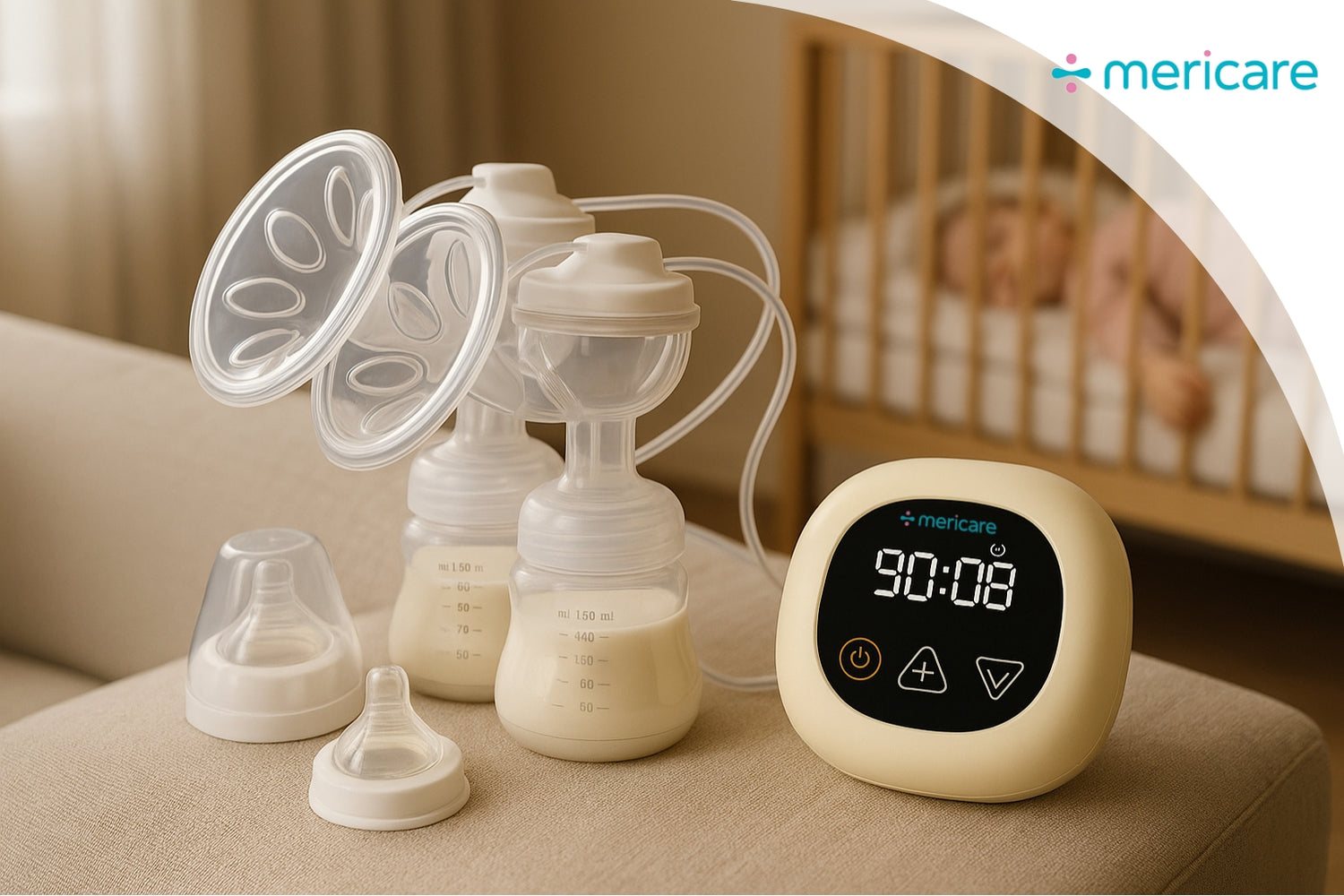 MERICARE S033BB dvojitá elektrická odsávačka mateřského mléka