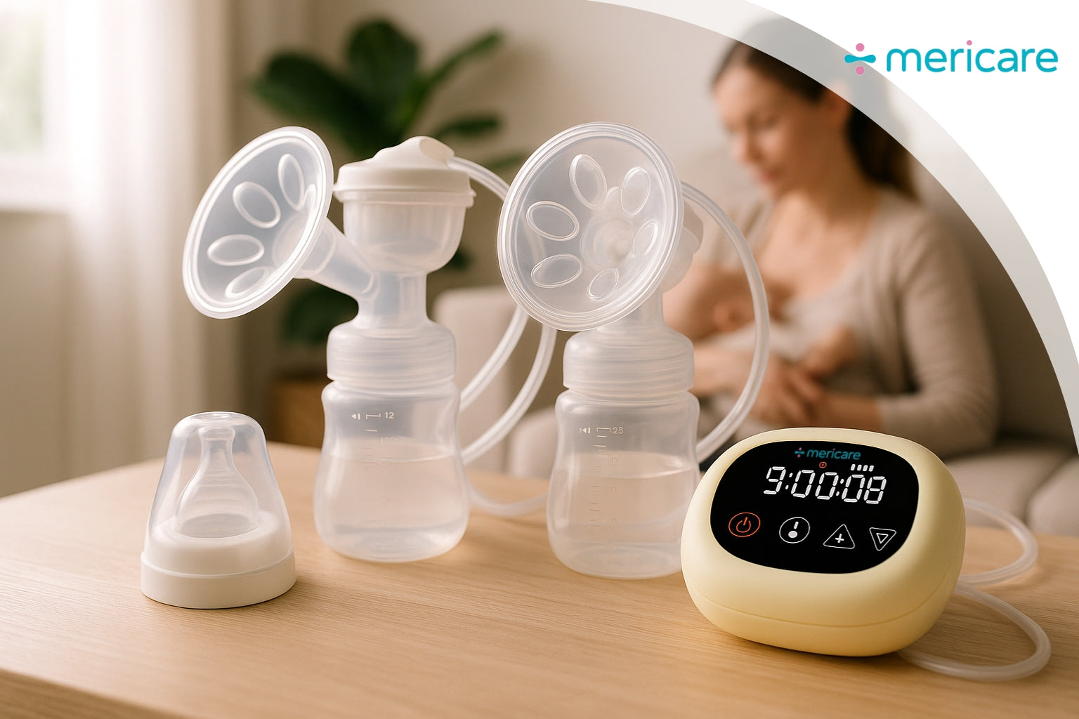 MERICARE S033BB dvojitá elektrická odsávačka mateřského mléka