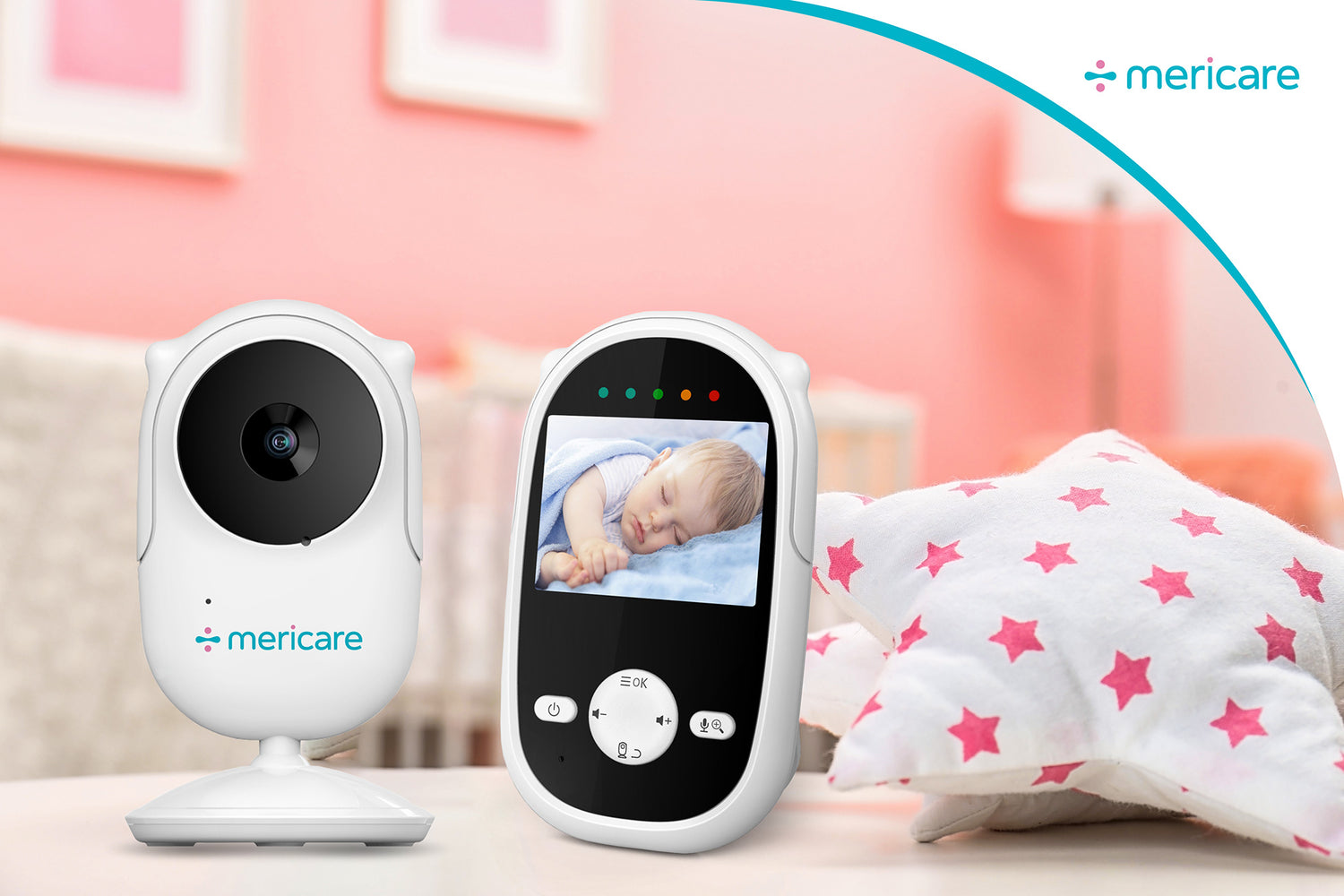 MERICARE SM25 dětská video chůvička 2,4&quot;
