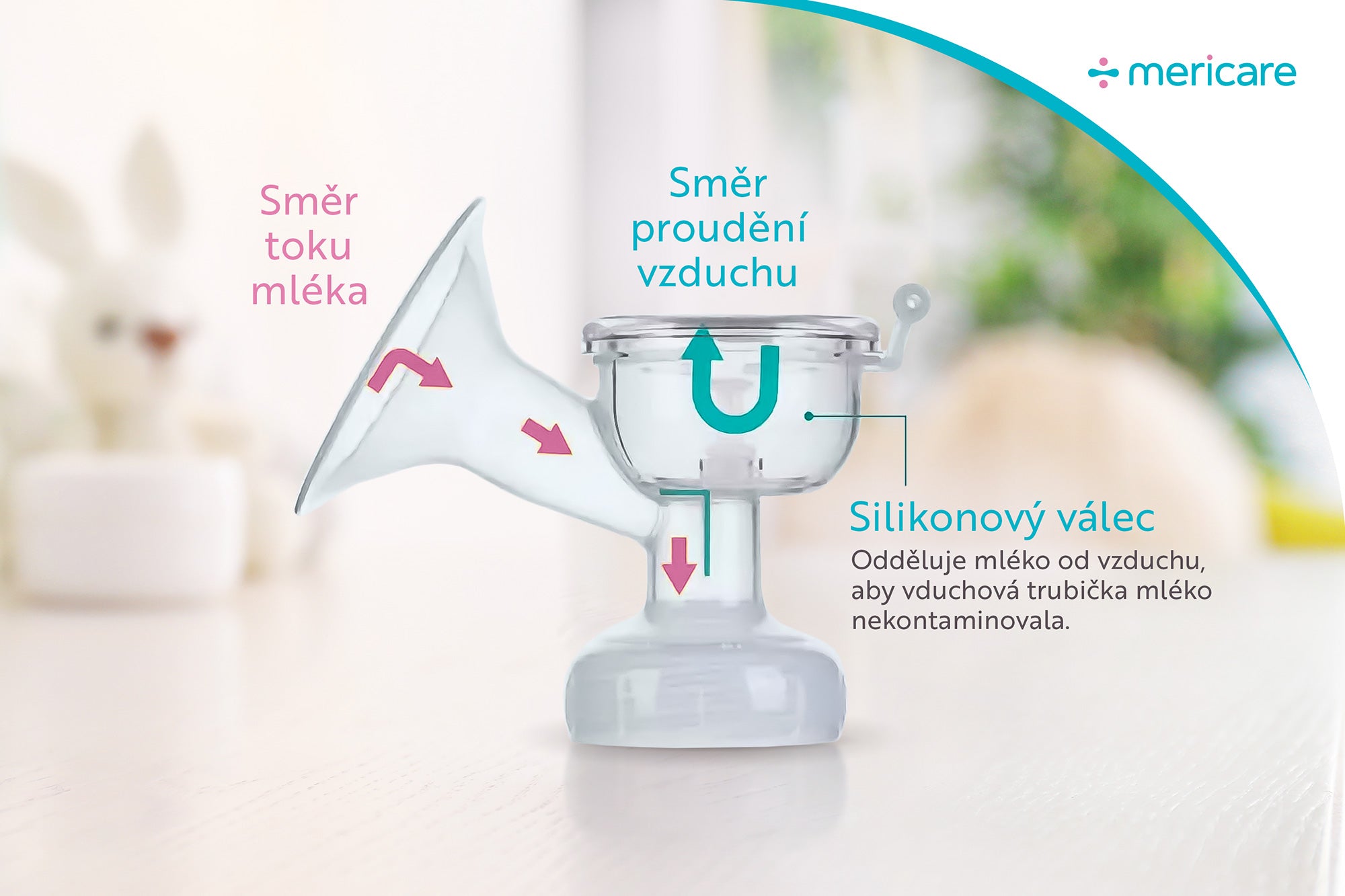 MERICARE RH-208 manuální odsávačka se zásobníkem