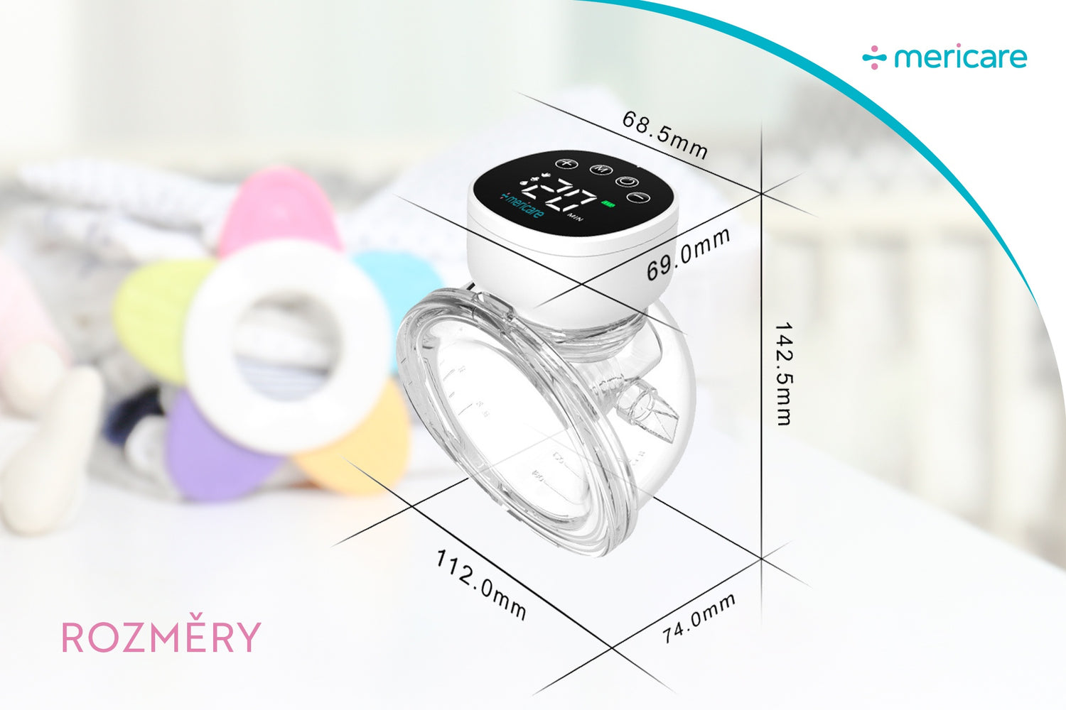 MERICARE MY-376 nositelná elektrická odsávačka mateřského mléka