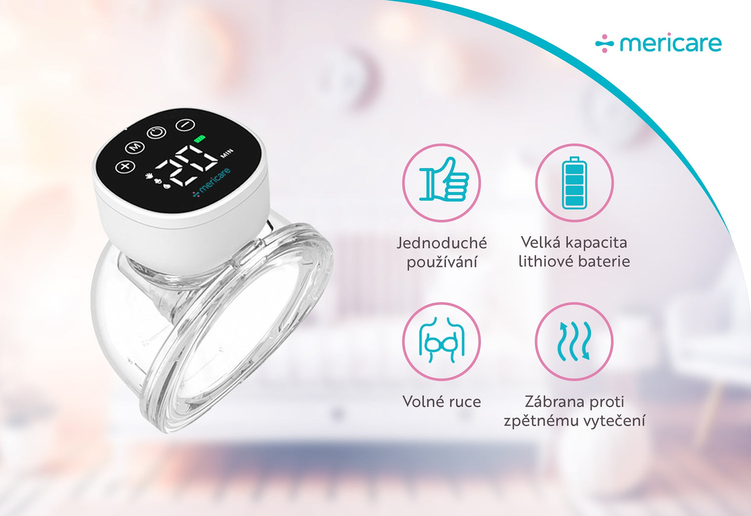 MERICARE MY-376 nositelná elektrická odsávačka mateřského mléka