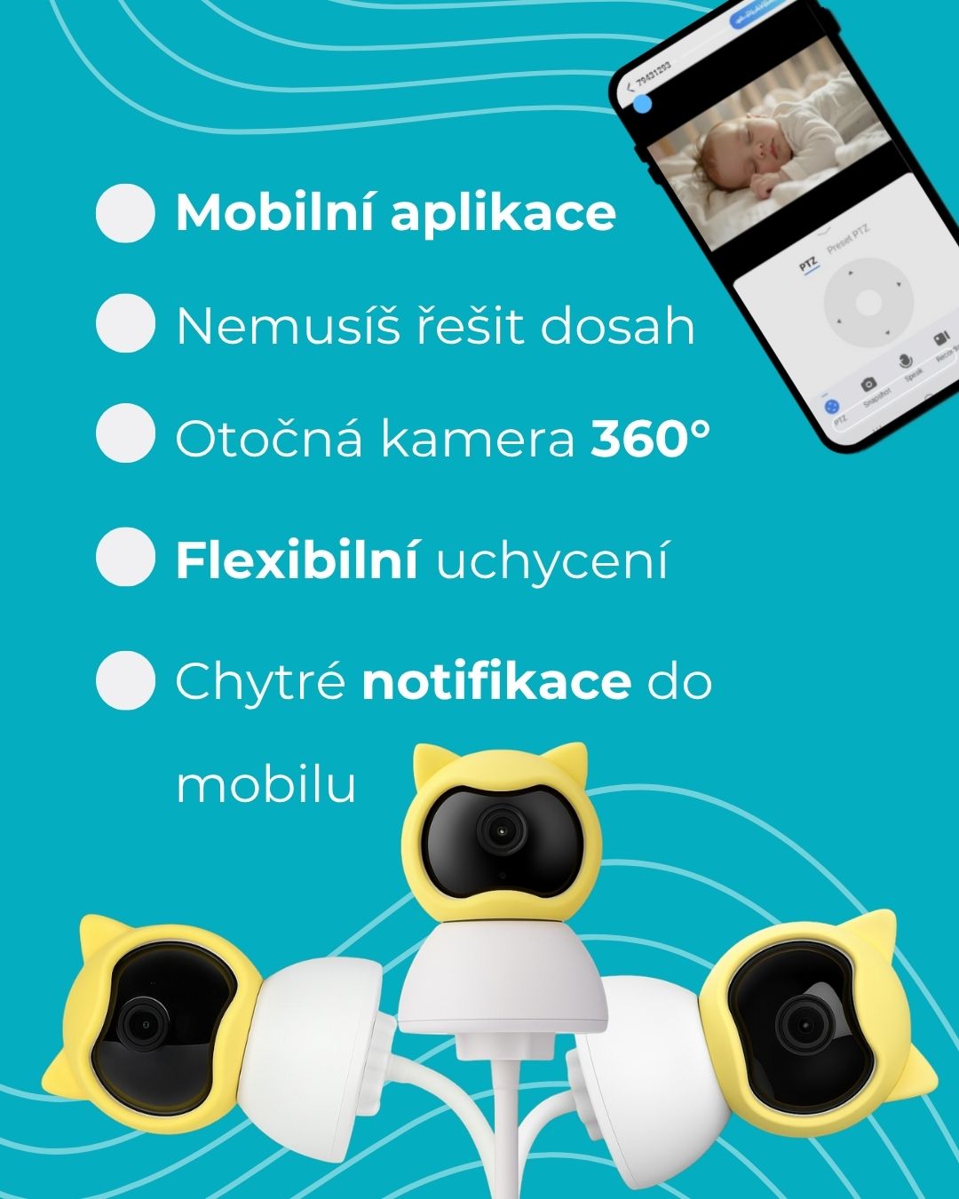 MERICARE Q2 BM Wi-Fi videochůvička