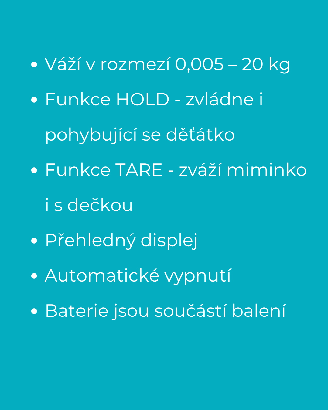 MERICARE B-36 elektronická kojenecká váha