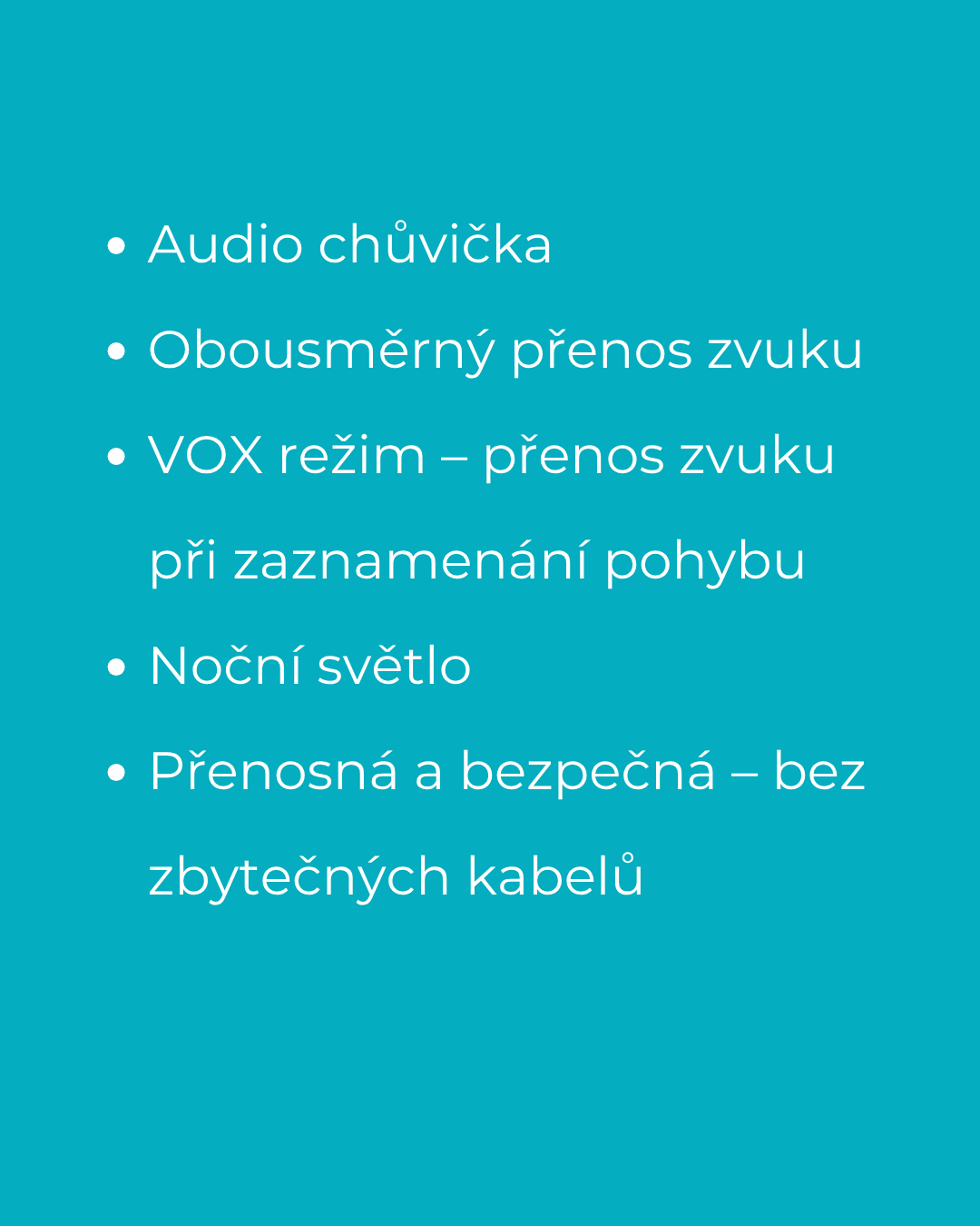 MERICARE DBM-8 digitální audio chůvička