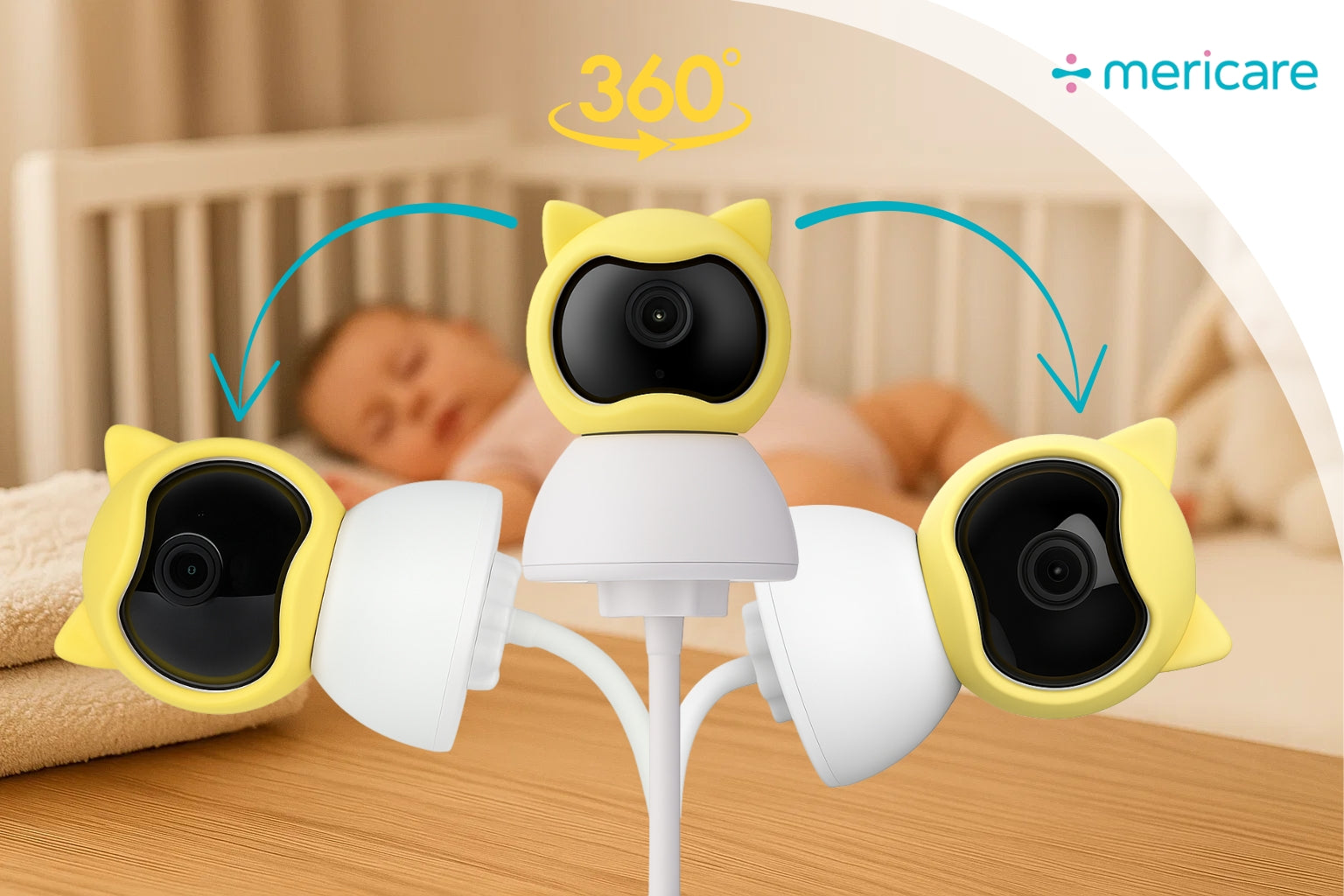 MERICARE Q2 BM Wi-Fi videochůvička