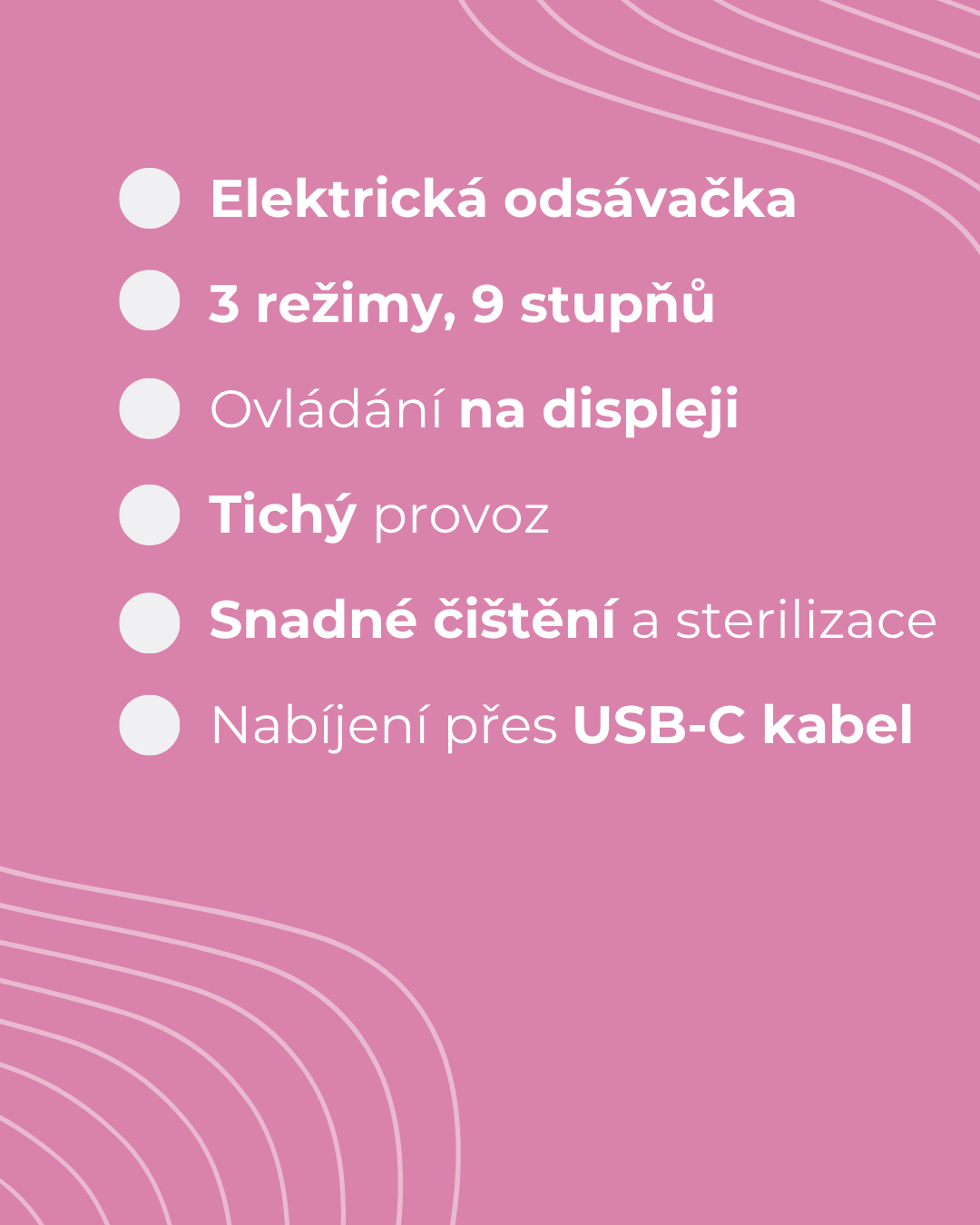 MERICARE RH-289 elektrická odsávačka mateřského mléka