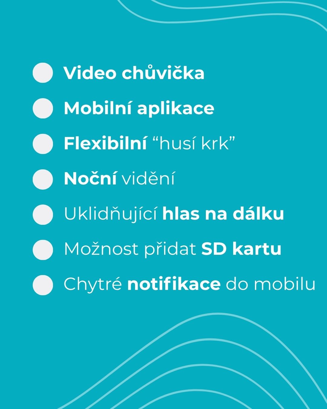MERICARE C1 Wi-Fi chytrá chůvička s nočním viděním