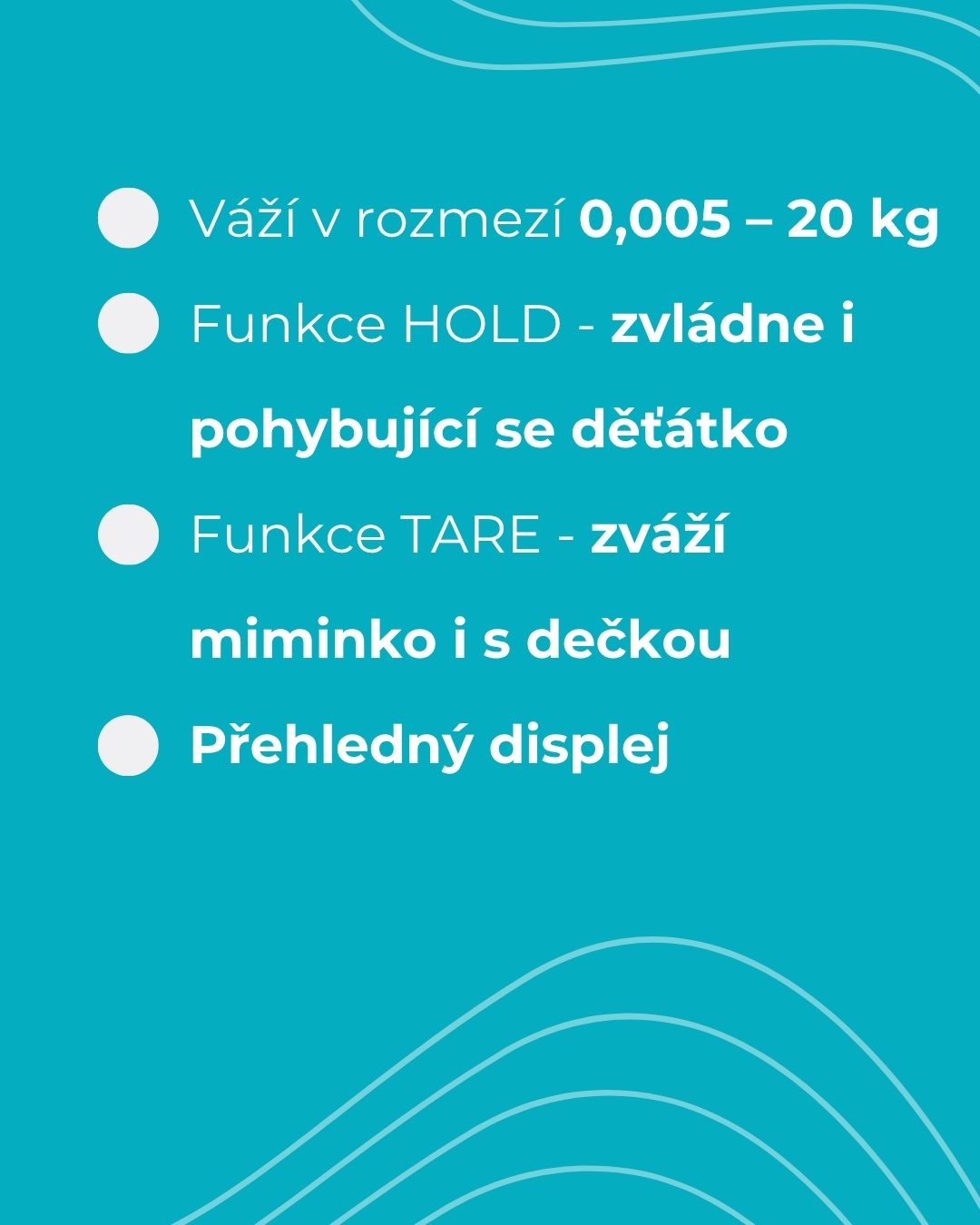 MERICARE B-36 elektronická kojenecká váha