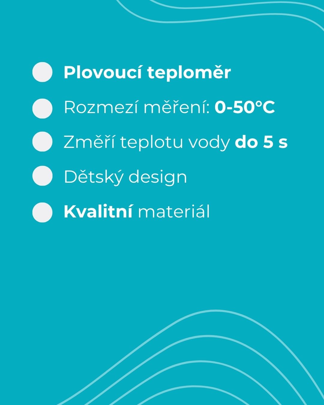 MERICARE dětský teploměr do vody