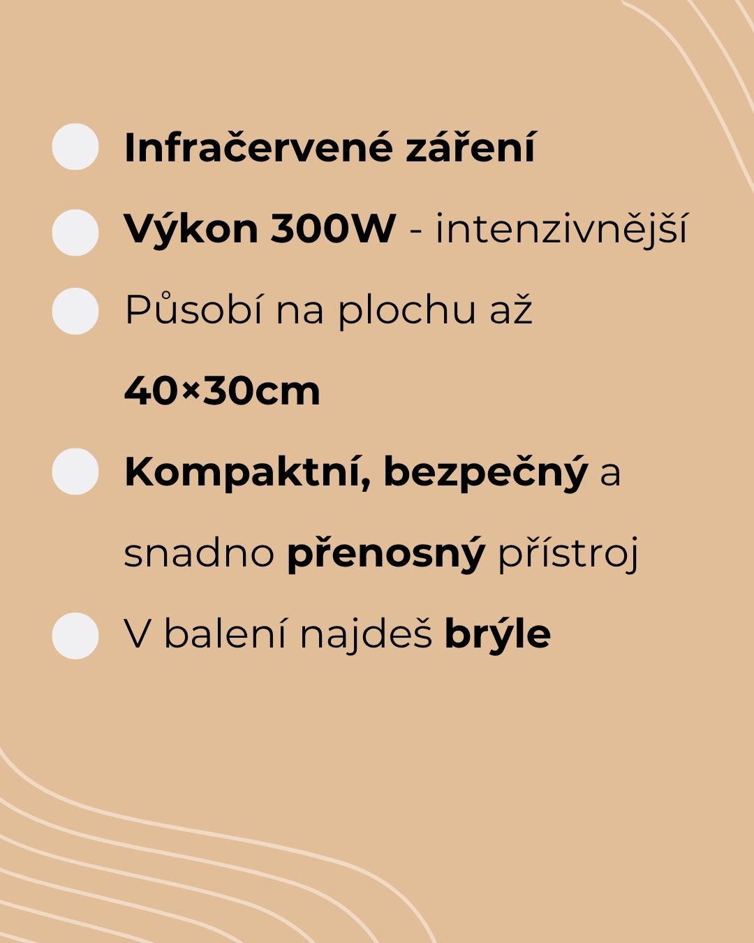 MERICARE AK-2012-R infračervená lampa 300W + ochranné brýle